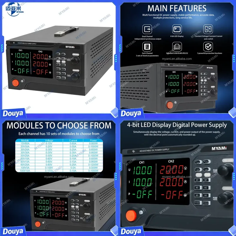 High Power 60V 20A Bench Power Supply - Catuan Daya Laboratorium MYAMi 1200W 60V