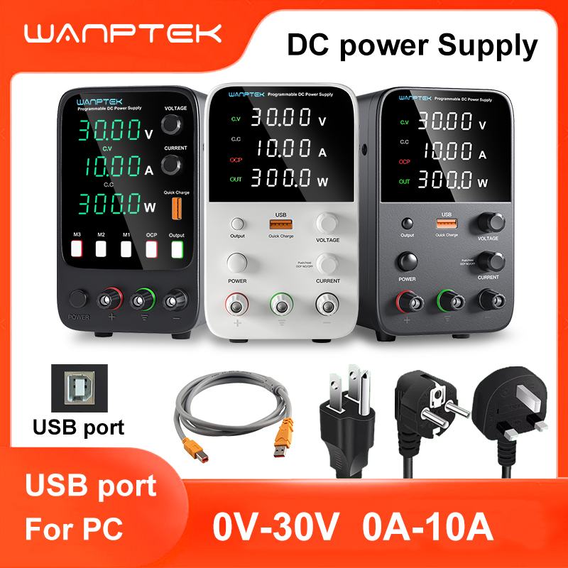 Programmable Dc Power Supply 60V 10A - Catu Daya Laboratorium Wanptek 30V 5A