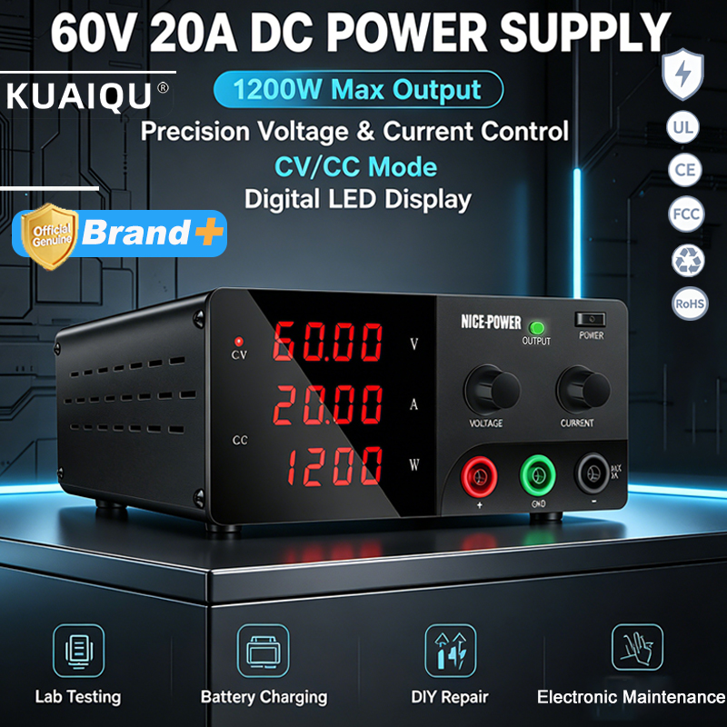 High Power 60V 20A Bench Power Supply - NICE-POWER 60V 20A Catu Daya Meja