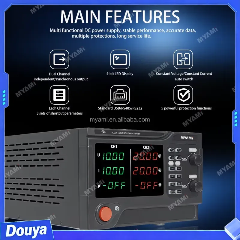 Catuan Daya Laboratorium MYAMi - High Power 60V 20A Bench Power Supply ulasan dan harga
