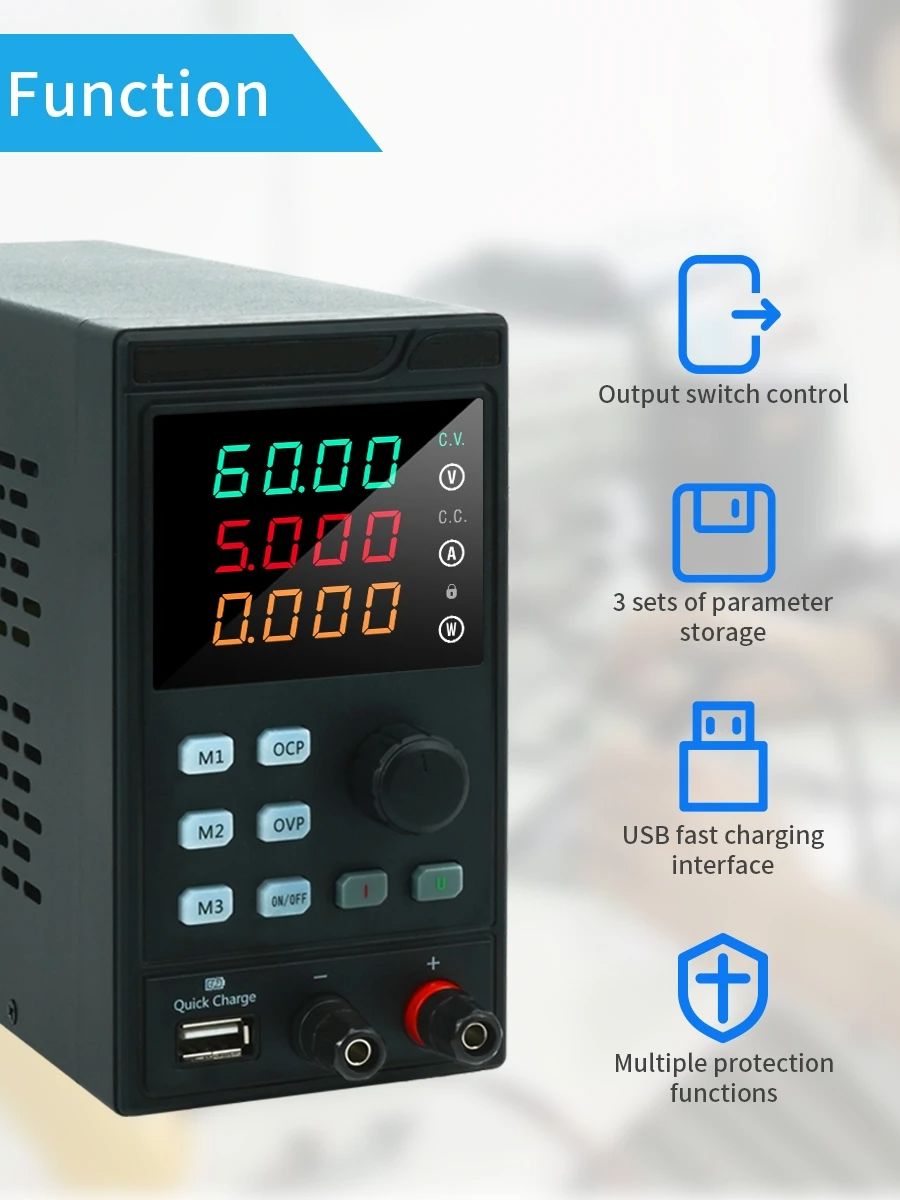MYAMI 30V 32V 10A dengan USB/R - Programmable Dc Power Supply 60V 10A ulasan dan harga