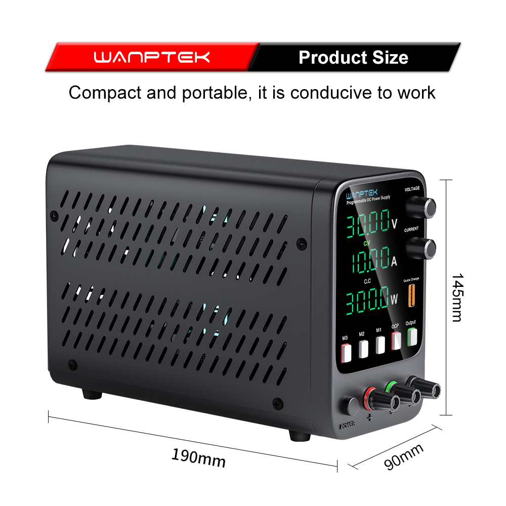 Wanptek catu daya DC 30V 10A L - Programmable Dc Power Supply 60V 10A ulasan dan harga