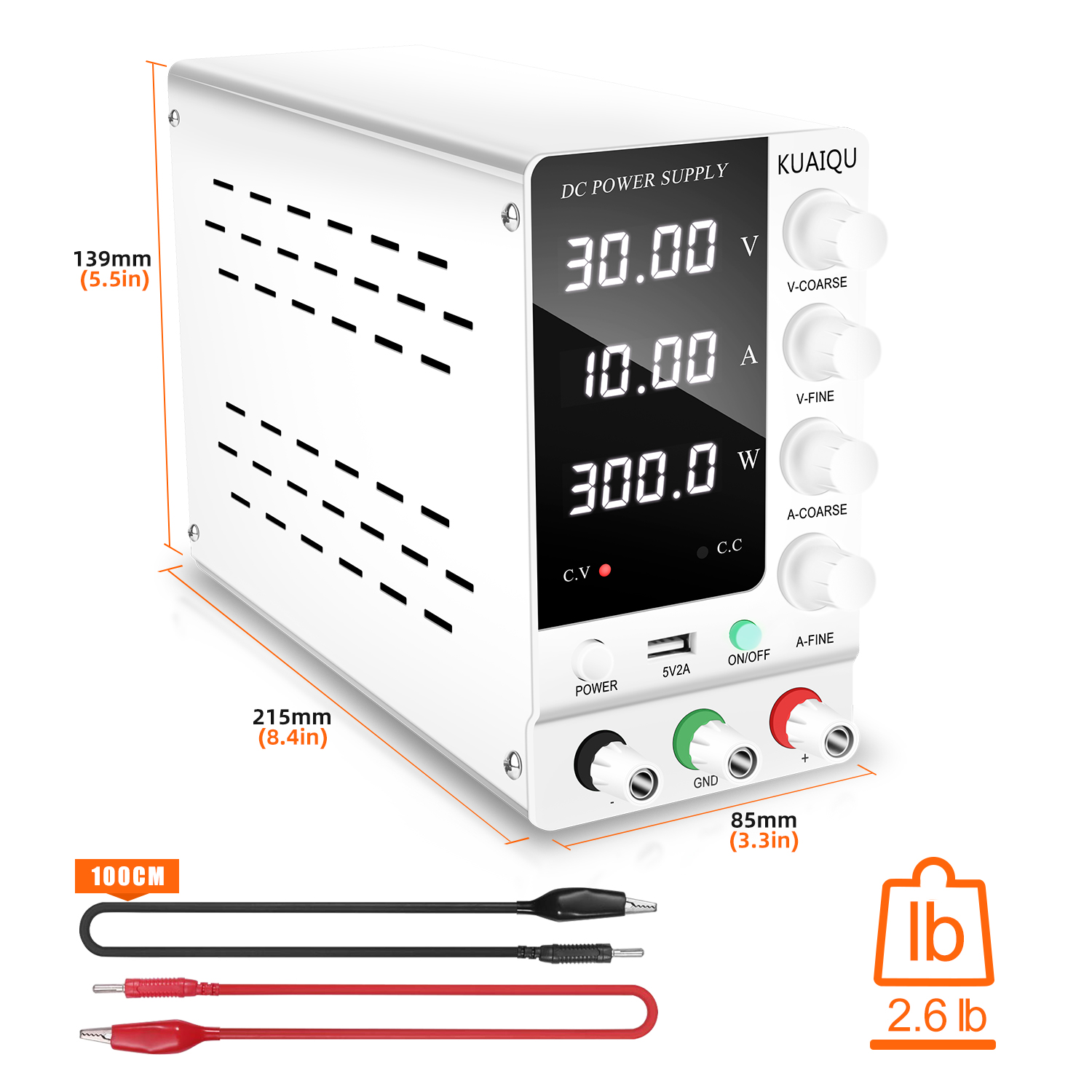 Catuan Daya DC Lab KUAIQU 30V  - High Power 60V 20A Bench Power Supply ulasan dan harga